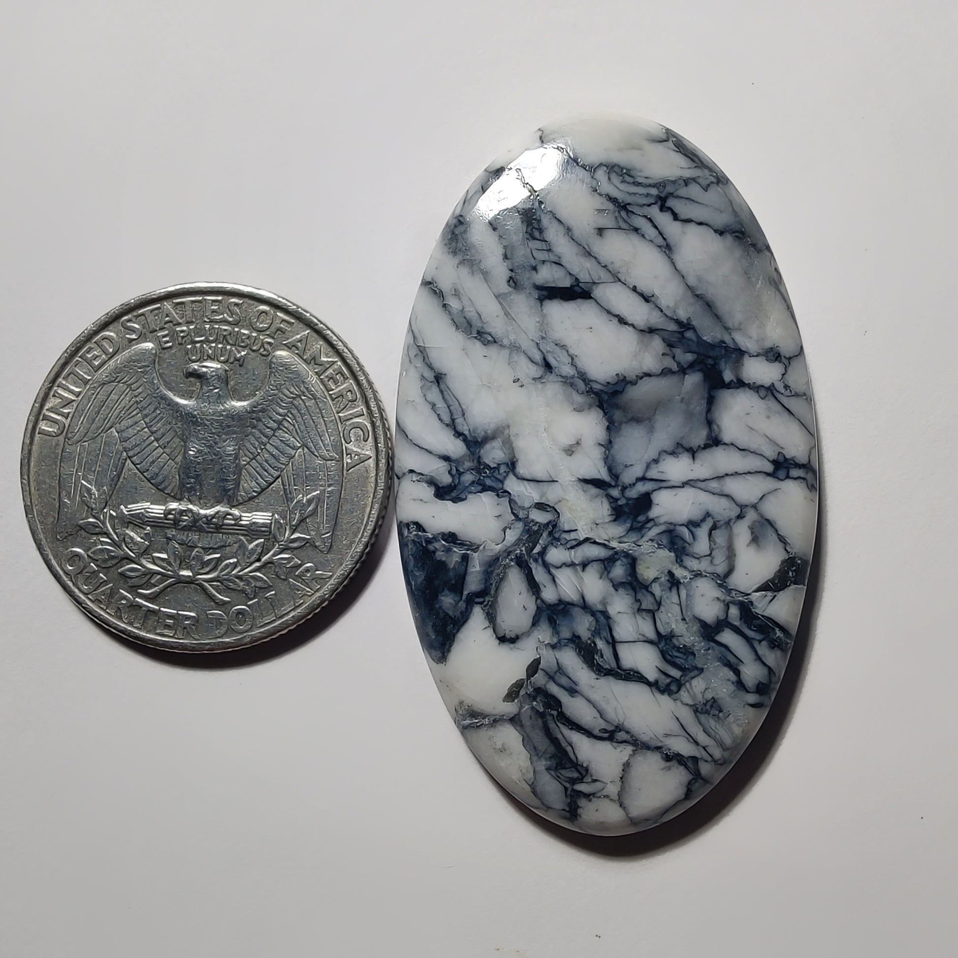 Pinolith gemstone cabochon - natural crystal healing stone for jewelry making by Gemivra