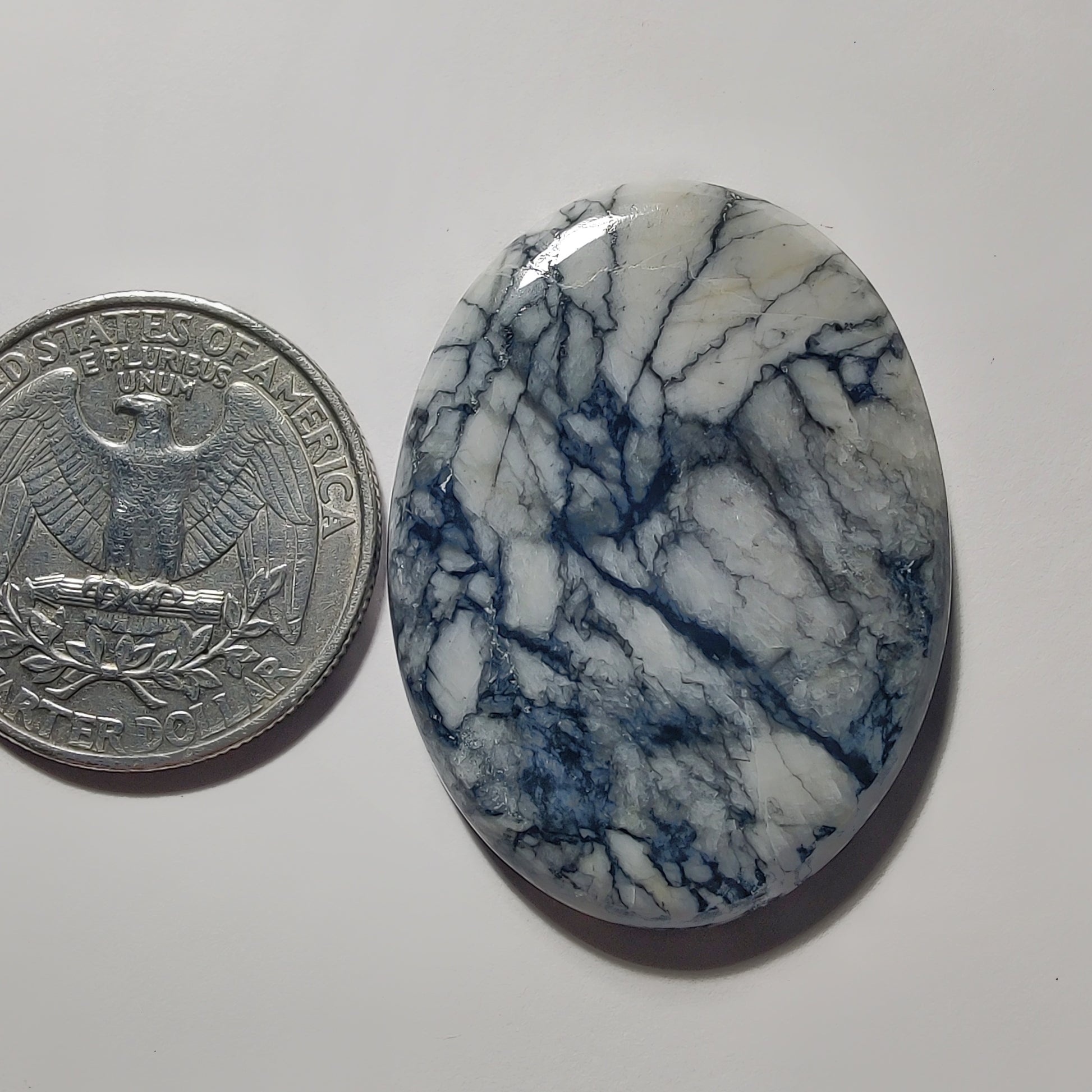 Pinolith gemstone cabochon - natural crystal healing stone for jewelry making by Gemivra