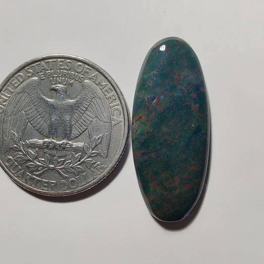 Bloodstone gemstone cabochon - natural crystal healing stone for jewelry making by Gemivra