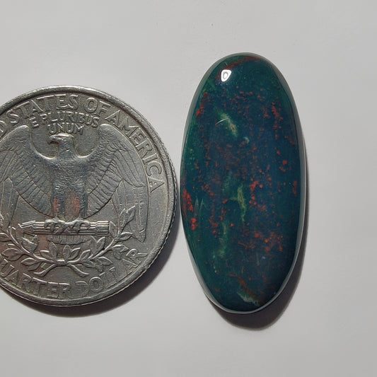 Bloodstone gemstone cabochon - natural crystal healing stone for jewelry making by Gemivra