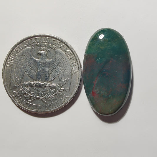Bloodstone gemstone cabochon - natural crystal healing stone for jewelry making by Gemivra