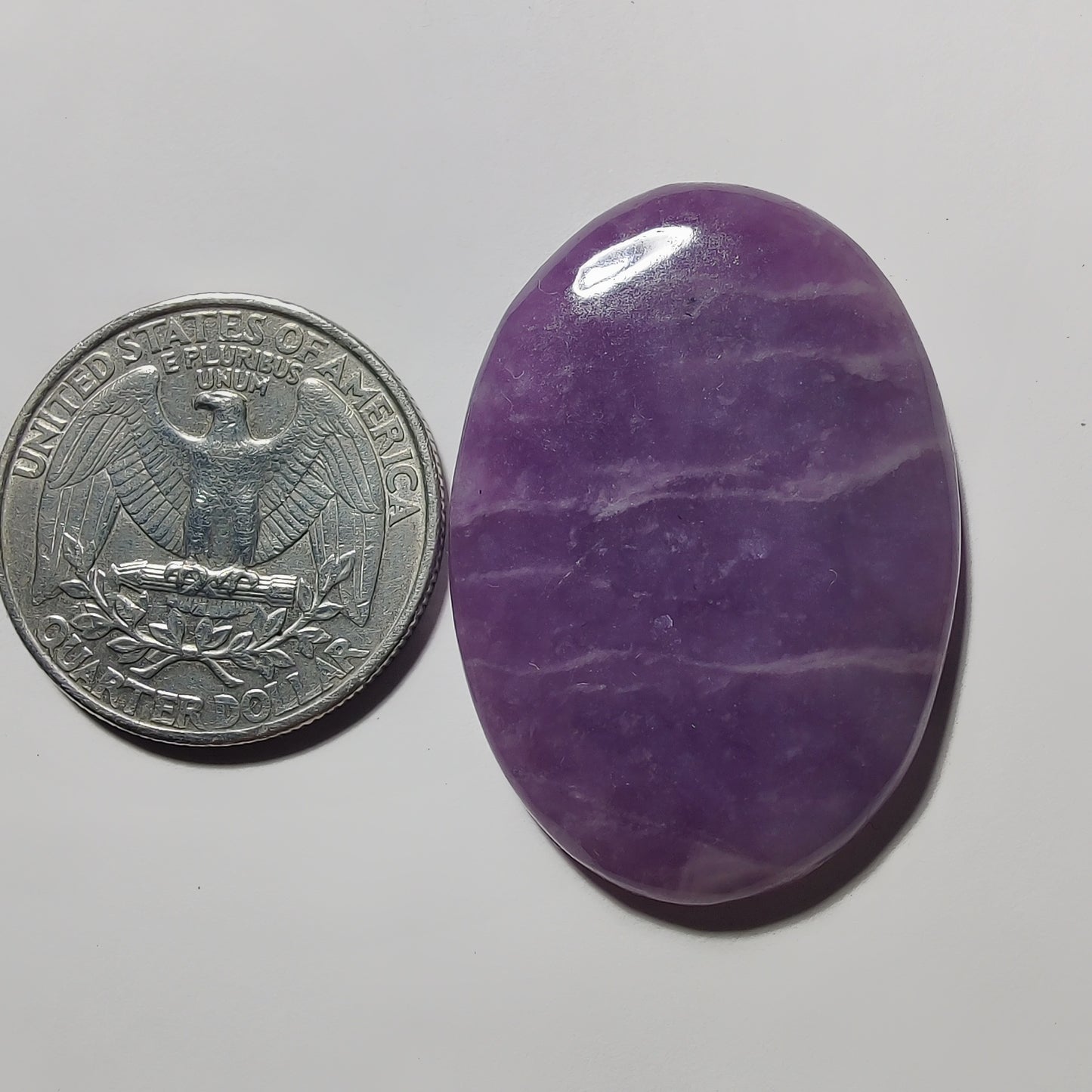 Purple Jade gemstone cabochon - natural crystal healing stone for jewelry making by Gemivra