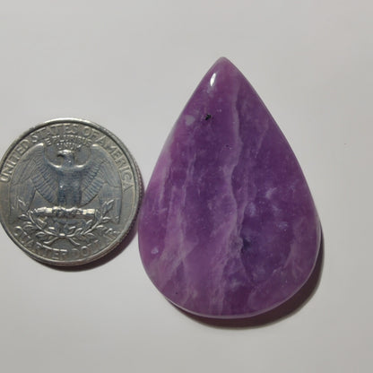 Purple Jade gemstone cabochon - natural crystal healing stone for jewelry making by Gemivra