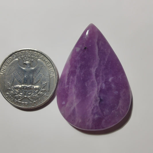 Purple Jade gemstone cabochon - natural crystal healing stone for jewelry making by Gemivra