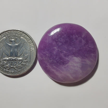 Purple Jade gemstone cabochon - natural crystal healing stone for jewelry making by Gemivra