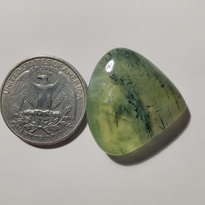 Prehnite gemstone cabochon - natural crystal healing stone for jewelry making by Gemivra