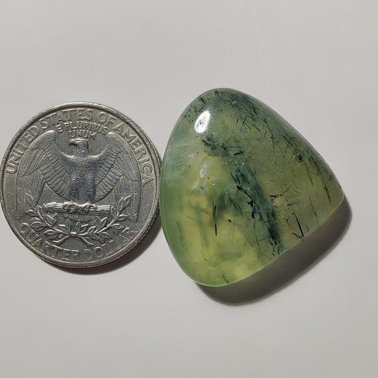 Prehnite gemstone cabochon - natural crystal healing stone for jewelry making by Gemivra