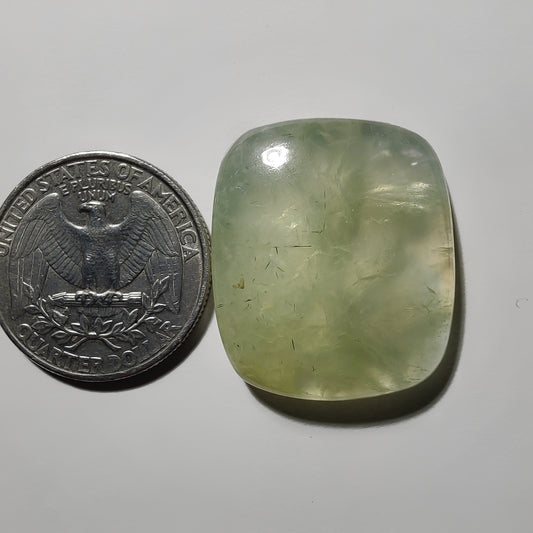Prehnite gemstone cabochon - natural crystal healing stone for jewelry making by Gemivra