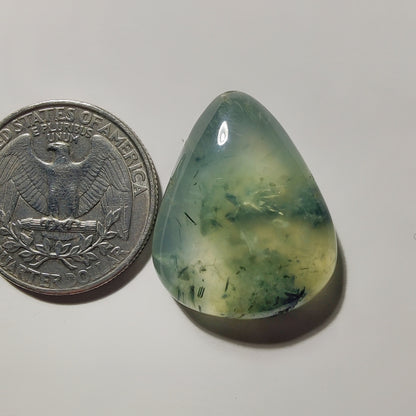 Prehnite gemstone cabochon - natural crystal healing stone for jewelry making by Gemivra