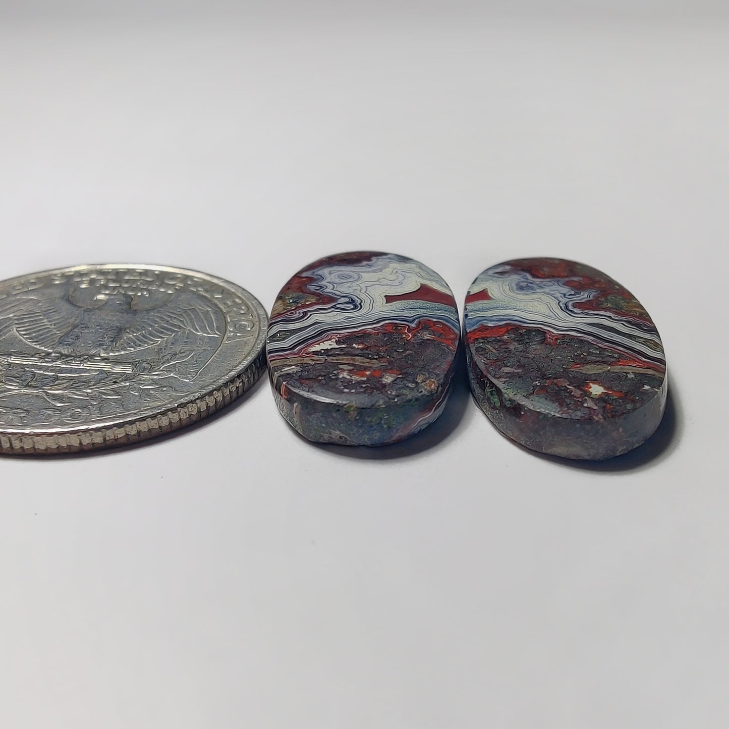Crazy Lace Agate Pair