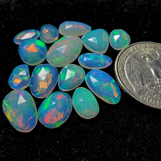 Rose Cut Ethiopian Opal Lot