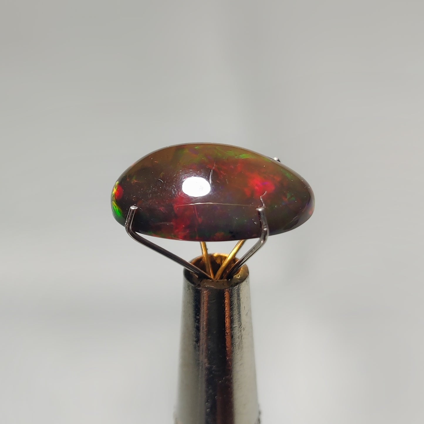 Natural Black Ethiopian Opal Cabochon
