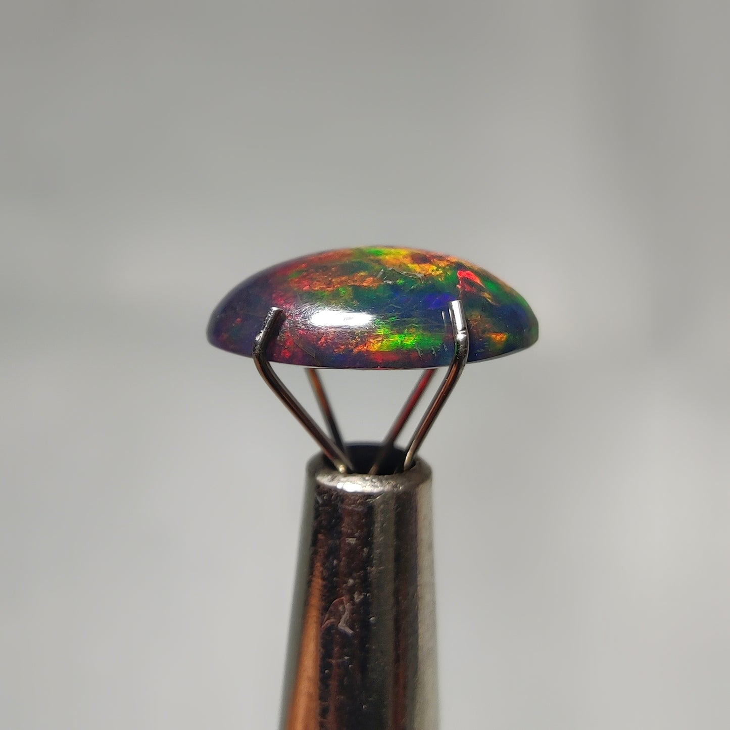 Natural Black Ethiopian Opal Cabochon