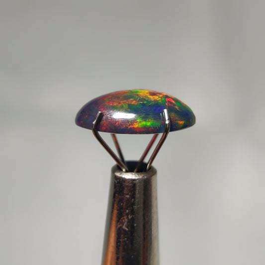 Natural Black Ethiopian Opal Cabochon