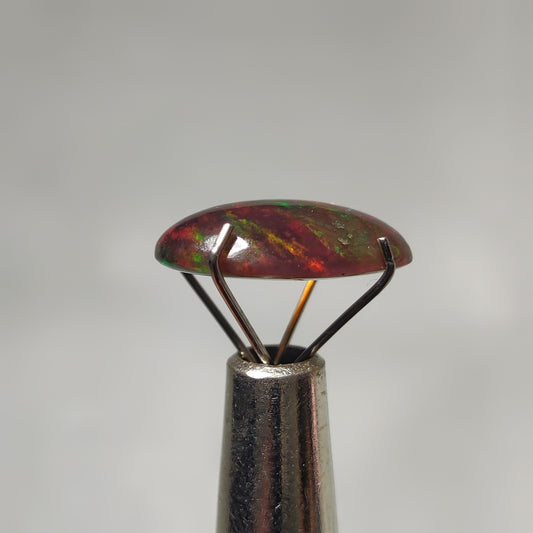 Natural Black Ethiopian Opal Cabochon