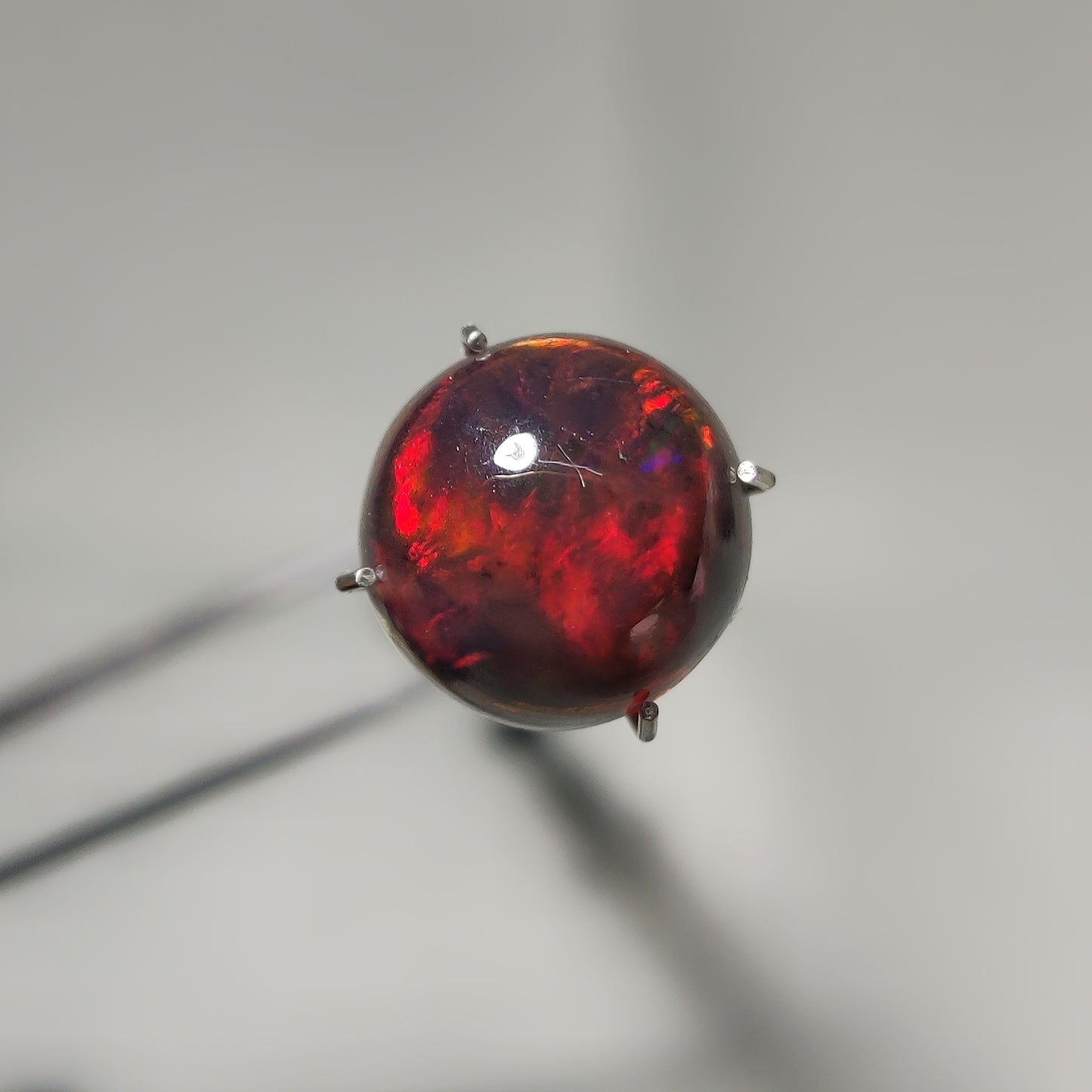 Natural Black Ethiopian Opal Cabochon gemstone cabochon - natural crystal healing stone for jewelry making by Gemivra