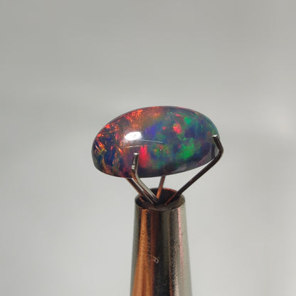Natural Black Ethiopian Opal Cabochon