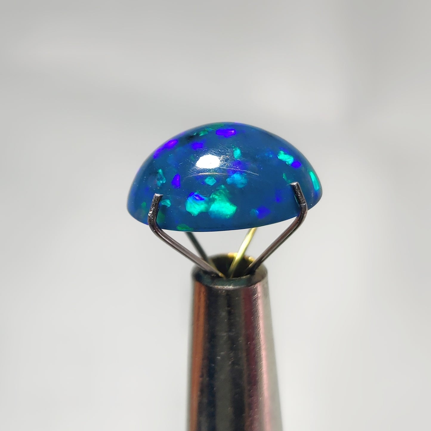 Natural Black Ethiopian Opal Cabochon