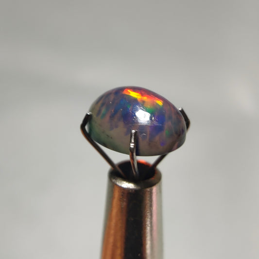 Natural Black Ethiopian Opal Cabochon