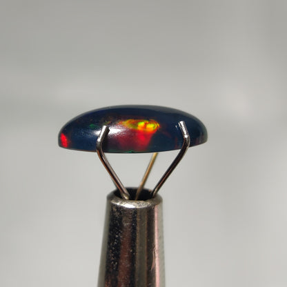 Natural Black Ethiopian Opal Cabochon