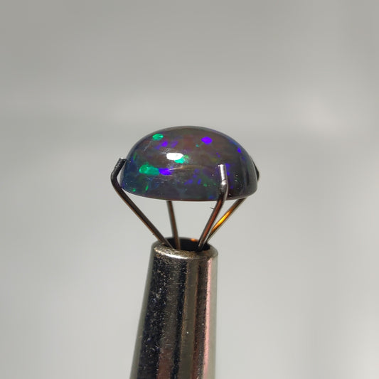 Natural Black Ethiopian Opal Cabochon