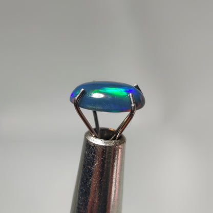 Natural Black Ethiopian Opal Cabochon
