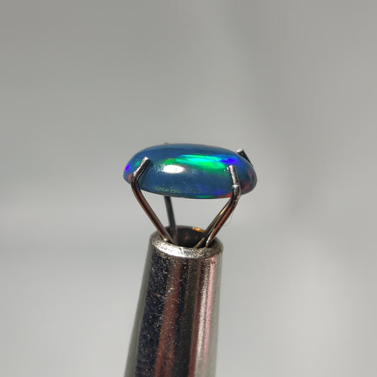 Natural Black Ethiopian Opal Cabochon
