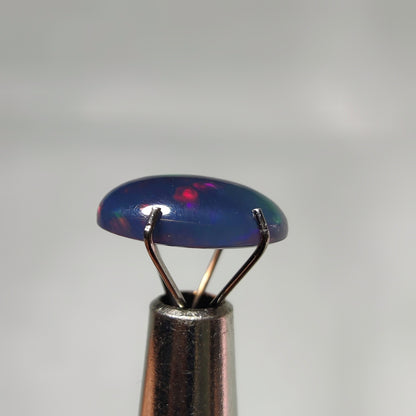Natural Black Ethiopian Opal Cabochon