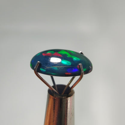 Natural Black Ethiopian Opal Cabochon