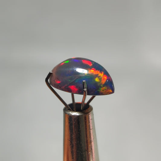 Natural Black Ethiopian Opal Cabochon