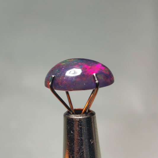 Natural Black Ethiopian Opal Cabochon