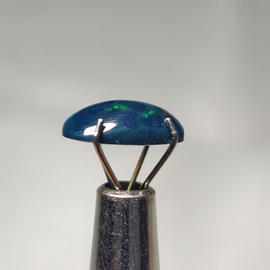 Natural Black Ethiopian Opal Cabochon
