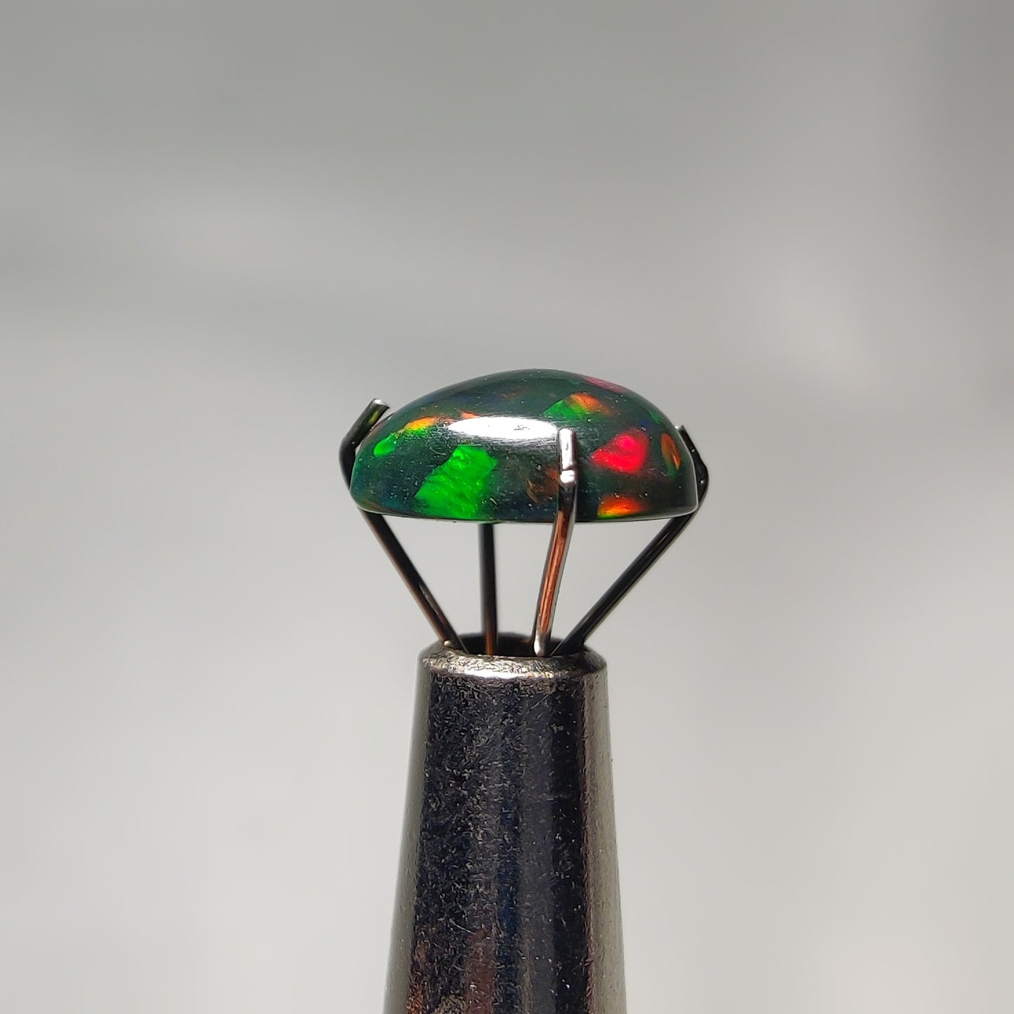 Natural Black Ethiopian Opal Cabochon