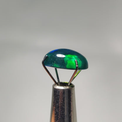 Natural Black Ethiopian Opal Cabochon
