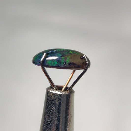 Natural Black Ethiopian Opal Cabochon