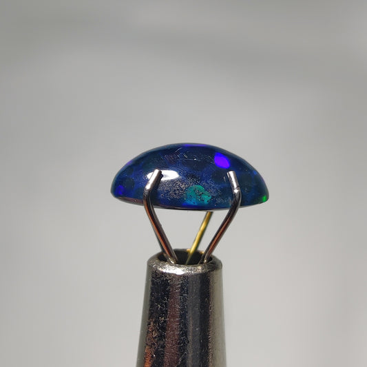 Natural Black Ethiopian Opal Cabochon