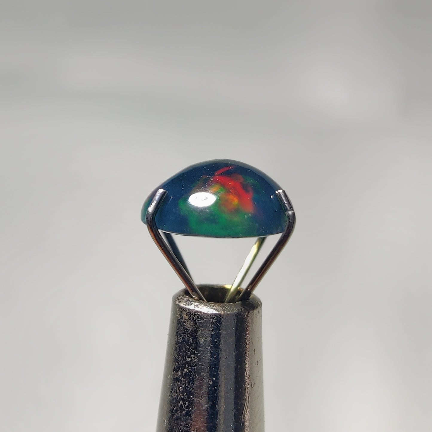 Natural Black Ethiopian Opal Cabochon