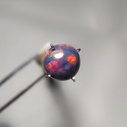 Natural Black Ethiopian Opal Cabochon gemstone cabochon - natural crystal healing stone for jewelry making by Gemivra