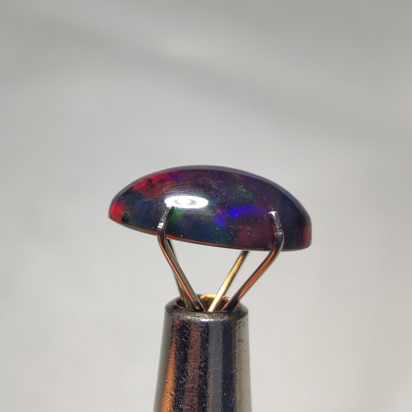 Natural Black Ethiopian Opal Cabochon