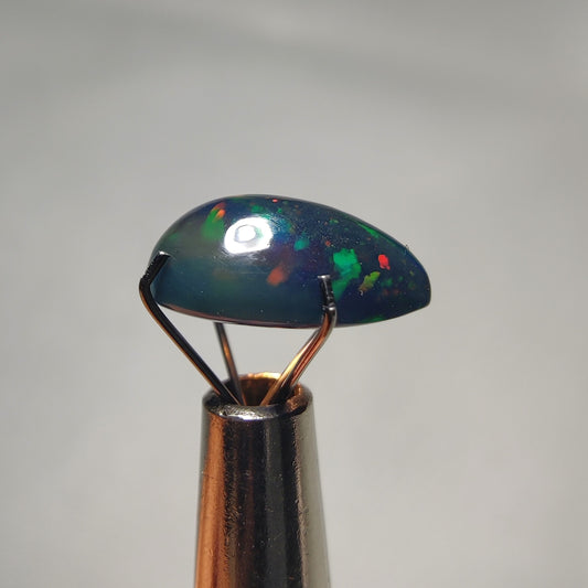 Natural Black Ethiopian Opal Cabochon