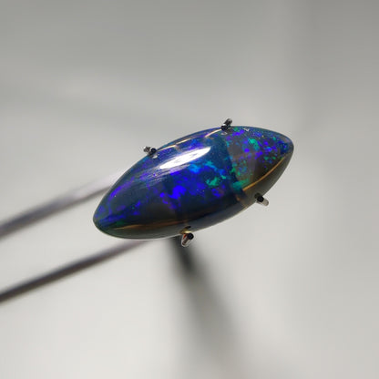 Natural Black Ethiopian Opal Cabochon gemstone cabochon - natural crystal healing stone for jewelry making by Gemivra