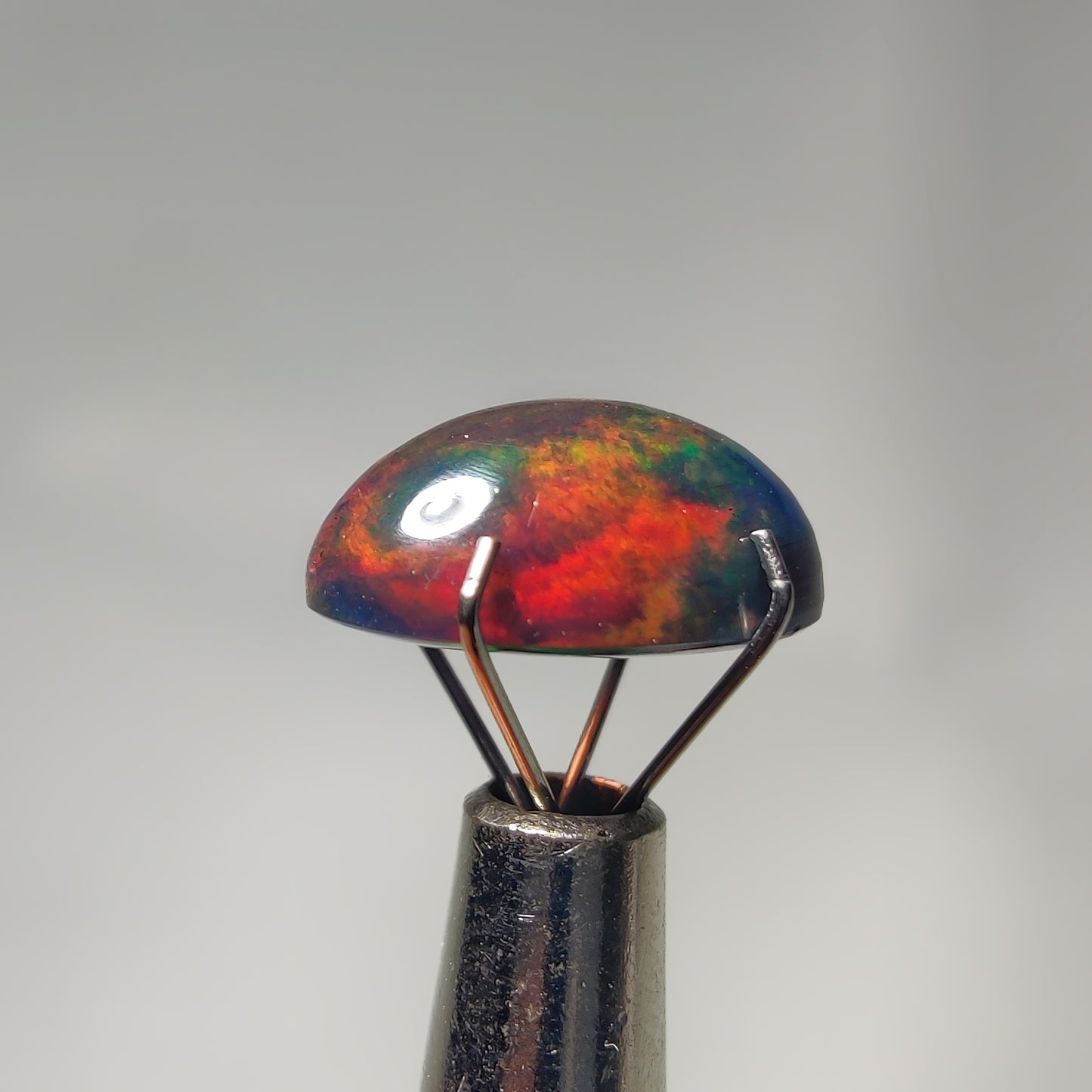 Natural Black Ethiopian Opal Cabochon
