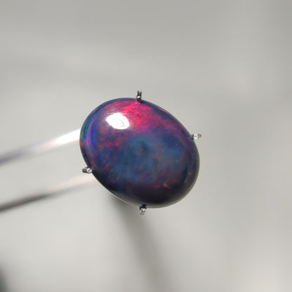 Natural Black Ethiopian Opal Cabochon gemstone cabochon - natural crystal healing stone for jewelry making by Gemivra