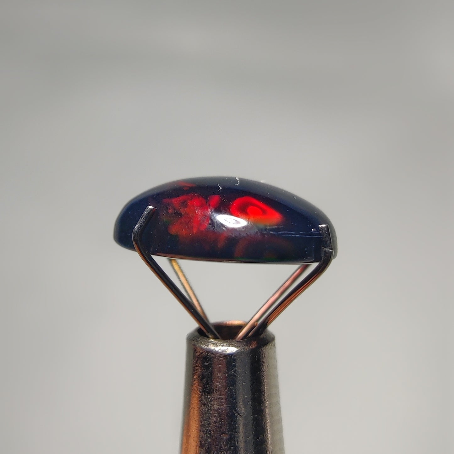 Natural Black Ethiopian Opal Cabochon
