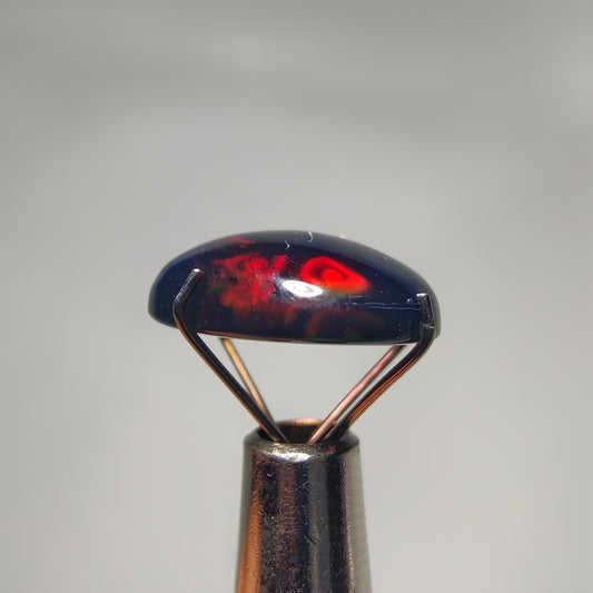 Natural Black Ethiopian Opal Cabochon