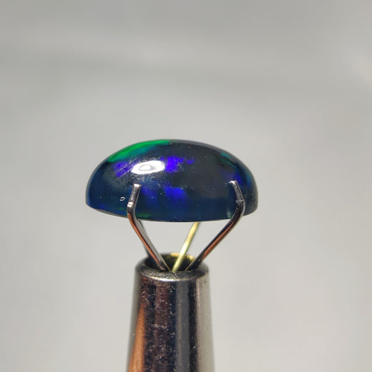 Natural Black Ethiopian Opal Cabochon