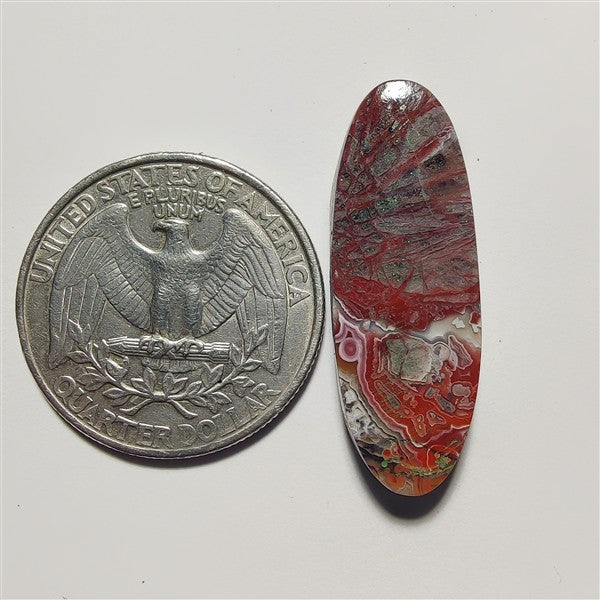 Crazy Lace Agate gemstone cabochon - natural crystal healing stone for jewelry making by Gemivra