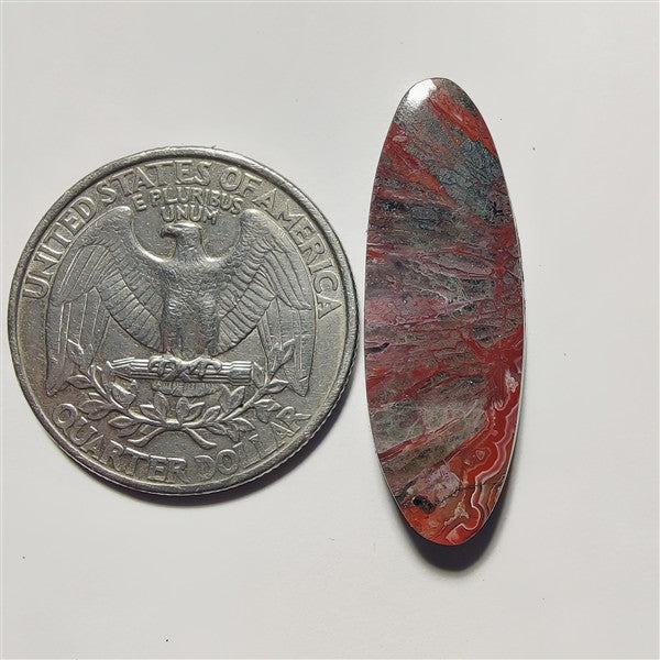 Crazy Lace Agate gemstone cabochon - natural crystal healing stone for jewelry making by Gemivra