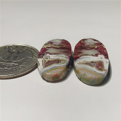 Crazy Lace Agate Pair
