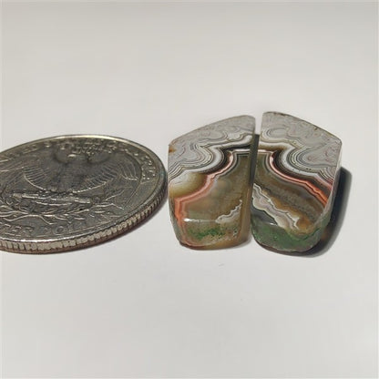 Crazy Lace Agate Pair